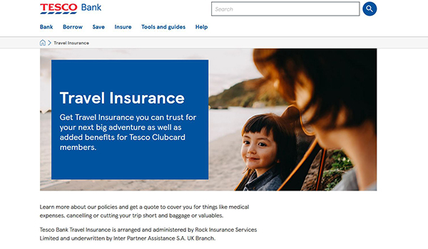 tesco travel insurance standard cover