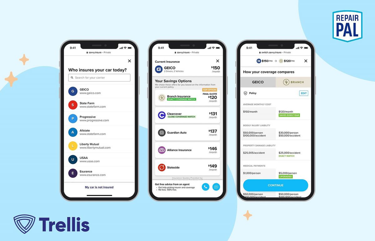 RepairPal and Trellis team up on car insurance